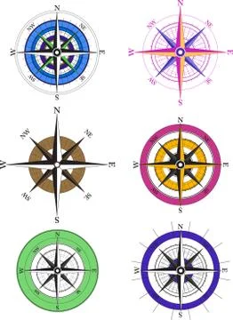 Compass Icons Stock Illustration