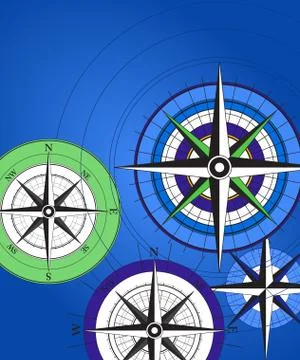Compass Icons Stock Illustration