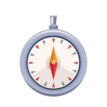 Compass illustration design element. flat icon. Stock Illustration