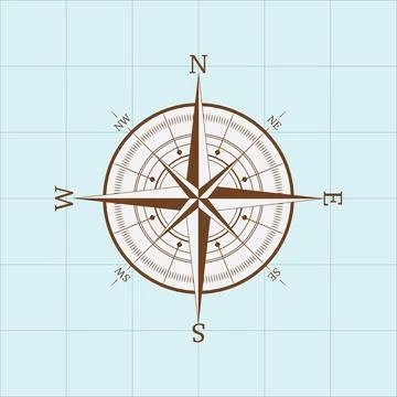 Compass illustration EPS Vector Free Stock Illustration