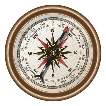Compass illustration Stock Illustration