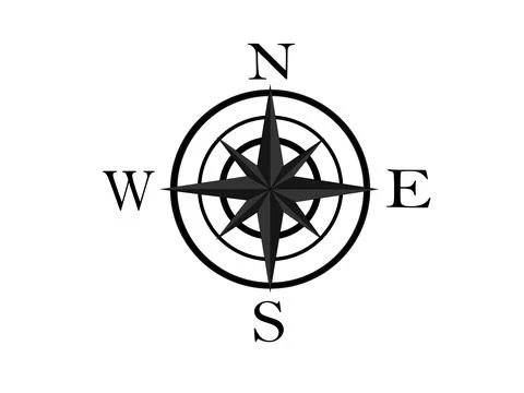 Compass illustration Stock Illustration