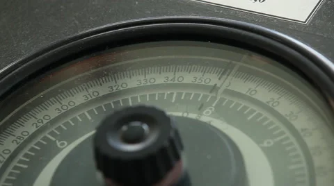 Compass indicates the direction of the ship closeup Stock Footage 42895546
