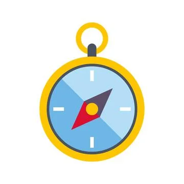 Compass indicating direction and guiding travel navigation concept Stock Illustration