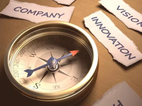 Compass Innovation Stock Illustration