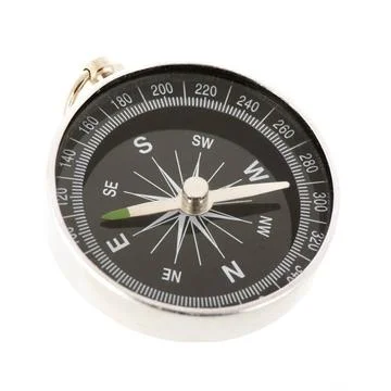 Compass isolated over white background Simple compass isolated over white ... Stock Photos