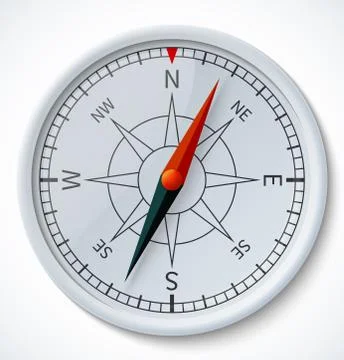 Compass isolated on a white background Stock Illustration