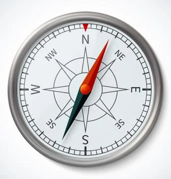 Compass isolated on a white background Stock Illustration