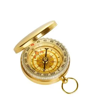 Compass isolated on white background Stock Photos