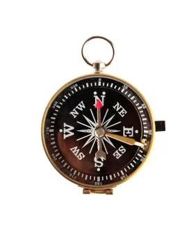 Compass isolated on white background Foto stock