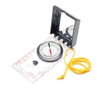 Compass isolated on the white background Stock Photos