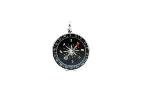 Compass on isolated white background Stock Photos