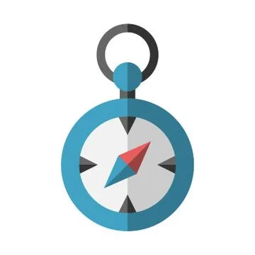 Compass isolated on white Stock Illustration