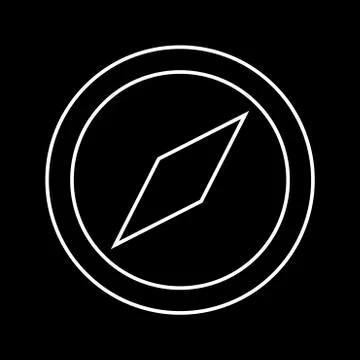 Compass it is icon . Stock Illustration