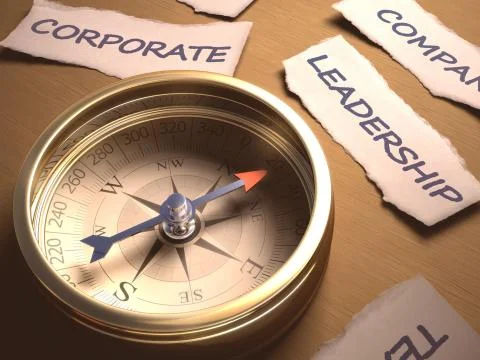 Compass Leadership Stock Illustration