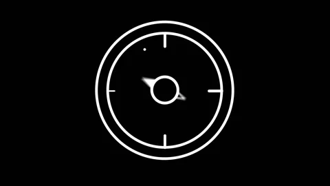 Compass line icon on the Alpha Channel Stock Footage 105079724