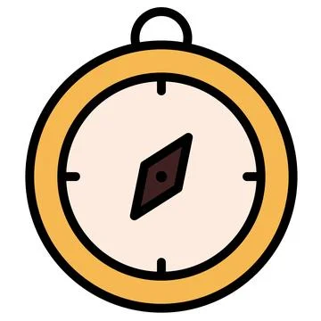 Compass line icon. Navigation technology outline vector sign. Geolocation l.. Stock Illustration