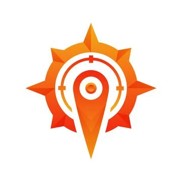 Compass location logo element design template icon Stock Illustration