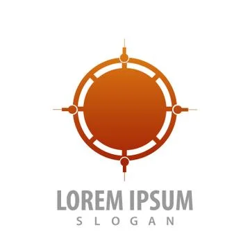 Compass logo concept design. Symbol graphic template element vector Stock Illustration