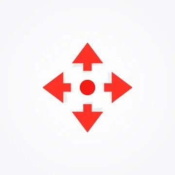 Compass logo design Stock Illustration