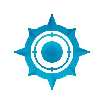 Compass logo design template icon Stock Illustration
