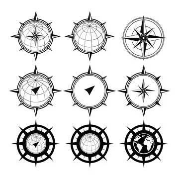 Compass Logo design template Stock Illustration