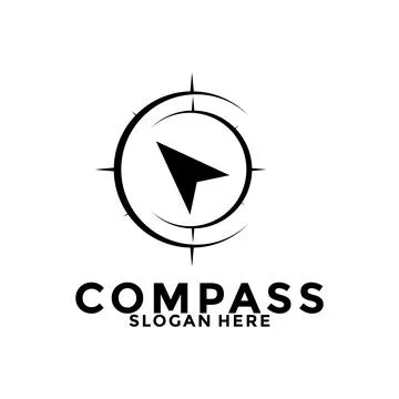 Compass logo design vector, creative compass idea logo icon template Stock Illustration