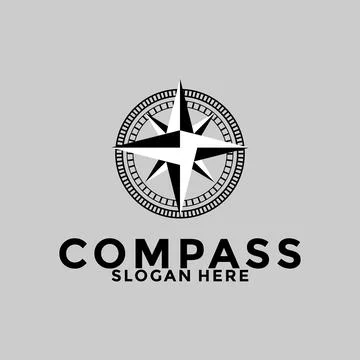 Compass logo design vector, creative idea compass or navigation logo icon t.. Stock Illustration