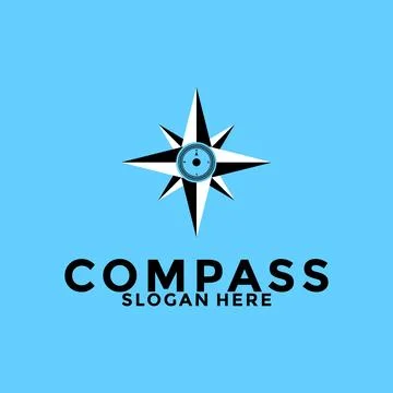 Compass logo design vector, creative idea compass or navigation logo icon t.. Stock Illustration