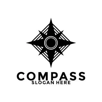 Compass logo design vector, creative idea compass or navigation logo icon t.. Stock Illustration