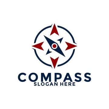 Compass logo design vector, creative idea compass or navigation logo icon t.. イラスト素材