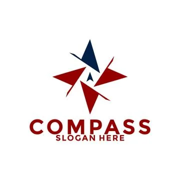 Compass logo design vector, creative idea compass or navigation logo icon t.. Stock Illustration