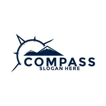 Compass logo design vector, creative compass idea logo icon template イラスト素材