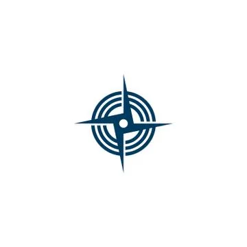 Compass logo icon design concept Stock Illustration