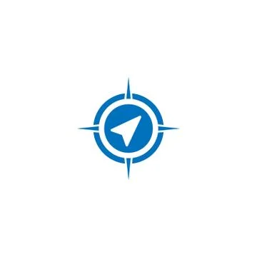 Compass logo icon design concept Stock Illustration