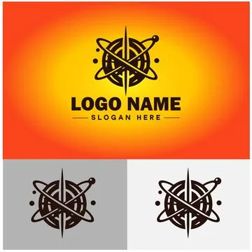 Compass logo icon vector art graphics for business brand app icon direction.. Stock Illustration