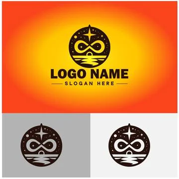 Compass logo icon vector art graphics for business brand app icon direction.. Stock Illustration