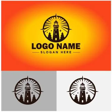 Compass logo icon vector art graphics for business brand app icon direction.. Illustrazione stock