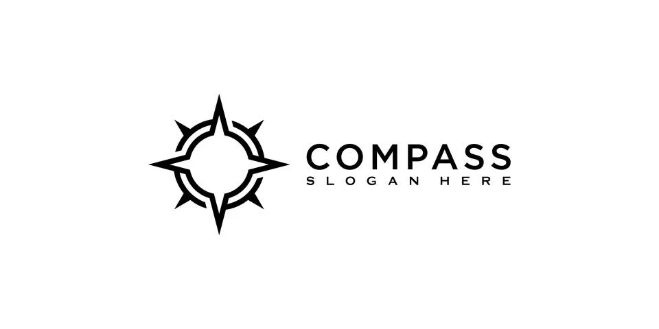 Compass Logo Template vector designs Stock Illustration