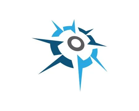 Compass Logo Template vector icon Illustrazione stock