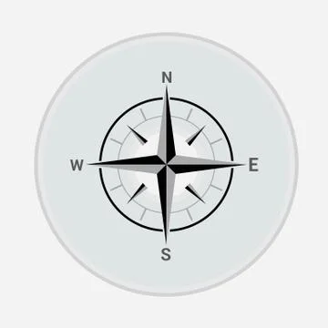 Compass Logo Template vector icon illustration Illustrazione stock