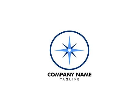 Compass Logo Template vector icon illustration design Stock Illustration