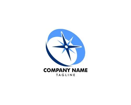 Compass Logo Template vector icon illustration design Stock Illustration
