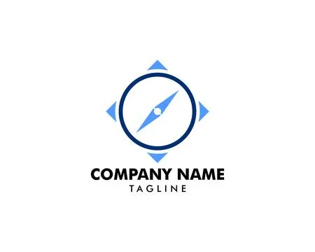 Compass logo template vector icon illustration design Stock Illustration