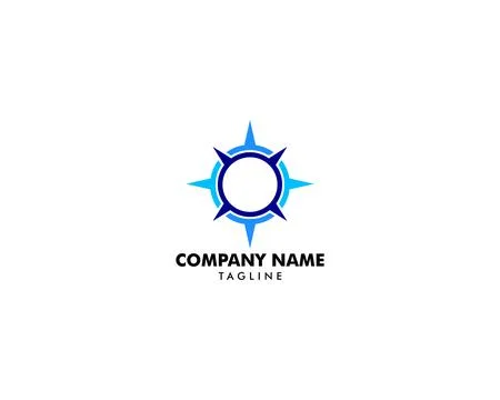 Compass logo template vector icon illustration design Stock Illustration