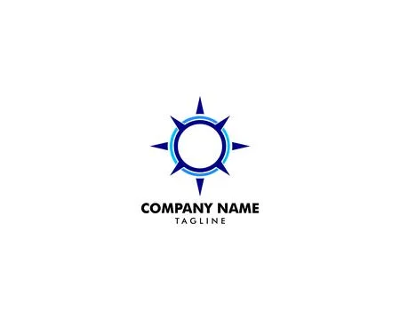 Compass logo template vector icon illustration design Stock Illustration