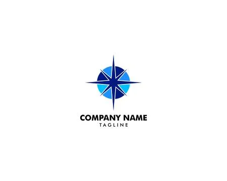Compass logo template vector icon illustration design Stock Illustration