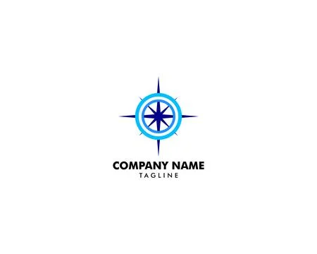 Compass logo template vector icon illustration design Stock Illustration