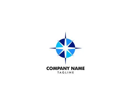 Compass logo template vector icon illustration design Stock Illustration