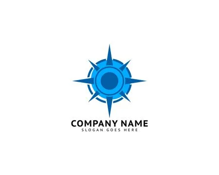 Compass logo template vector icon illustration design Stock Illustration